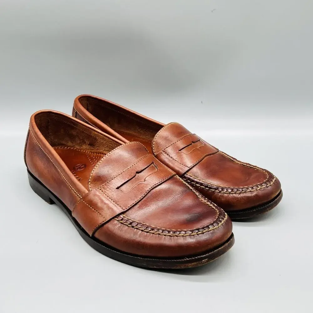 Cole Haan Shoes Men 11.5 Brown Leather Penny Loafers Slip On Dress Oxford Casual
